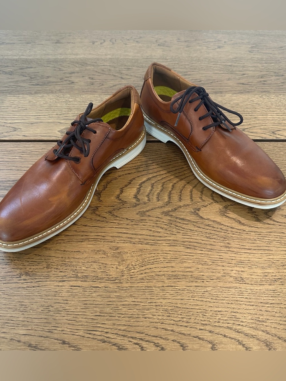 Florsheim Heritage House Norwalk Plain Toe Oxford Men’s 8M Cognac Leather Shoes